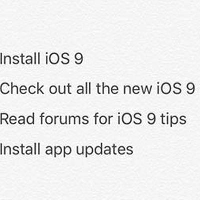 ios 9 ipad notes list