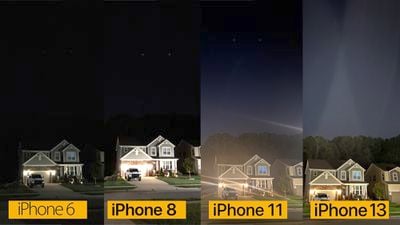 iphone camera comparison night