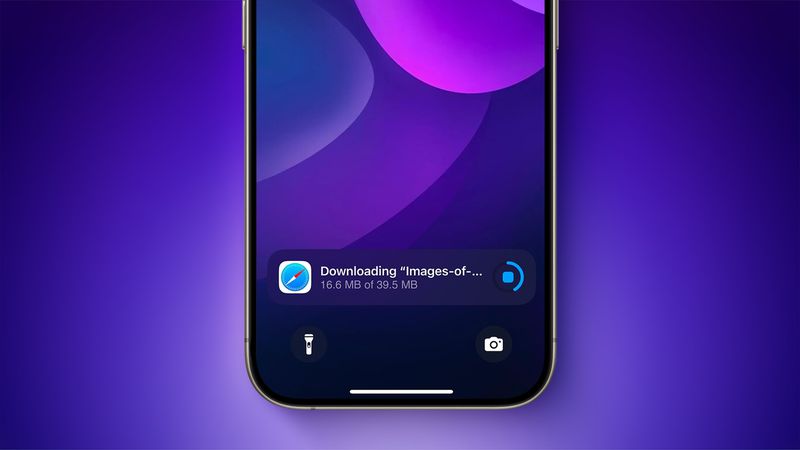 Το iOS 18.2 σας επιτρέπει να παρακολουθείτε την πρόοδο των λήψεων του Safari στην οθόνη κλειδώματος