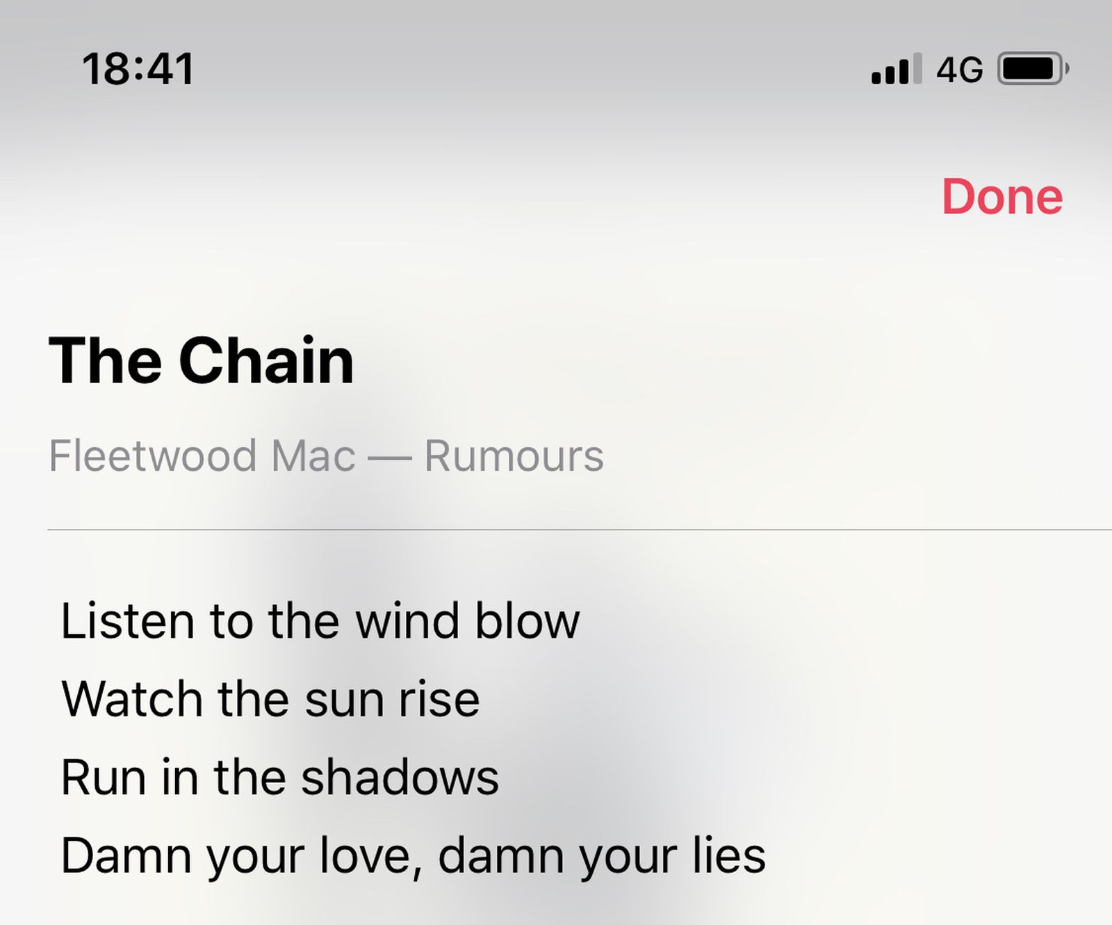 Song Iphone Apple Music Screenshot