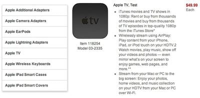 staples apple tv