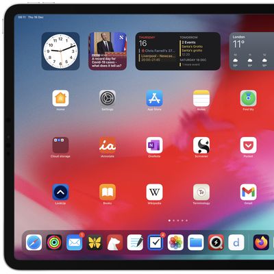 ipad home screen widgets