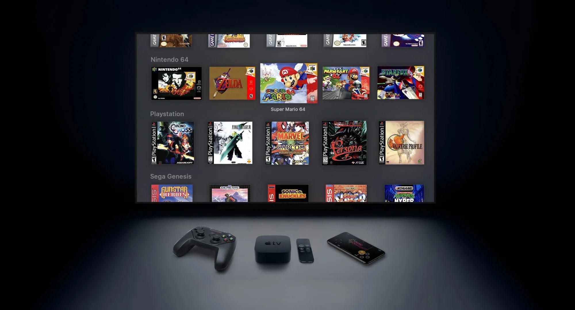 PlayStation وGameCube وWii وSEGA Emulator لأجهزة iPhone وApple TV قادمة إلى متجر التطبيقات