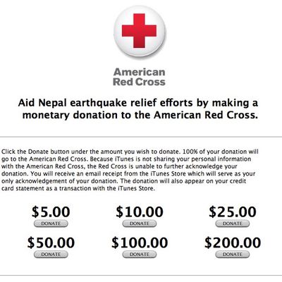 itunes nepal earthquake