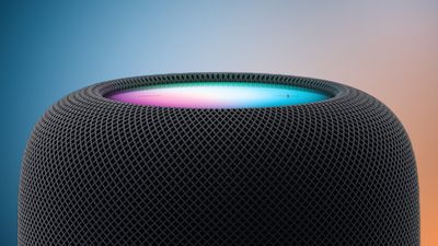 HomePod 2 Midnight Closeup is a blue-orange color