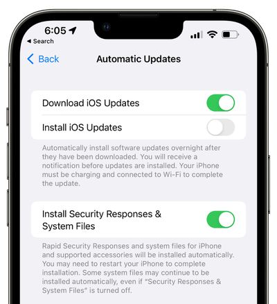 iOS 16 Security Update