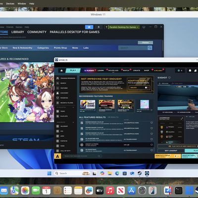 Parallels Desktop 26 for Mac Steam running in Windows 11 VM