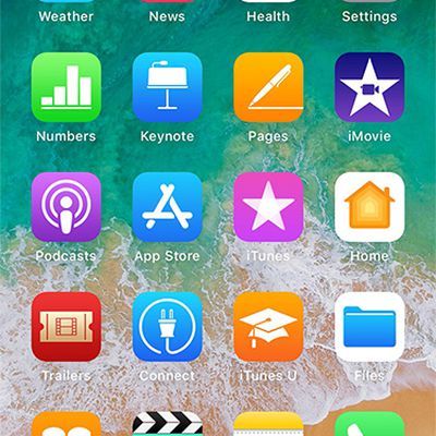 iphone 8 mockup with dock and gesture bar