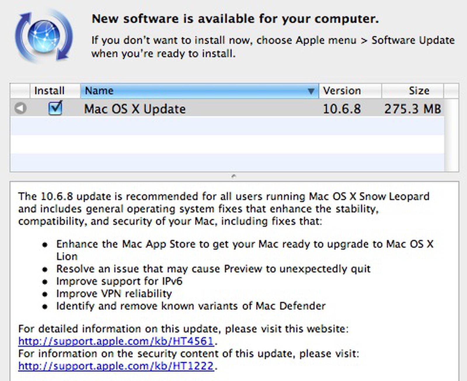 how to uninstall an update on mac os x 10.6.8 update combo