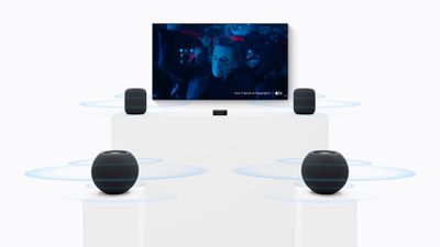 Новый Apple TV 4K поддерживает объемный звук через четыре колонки HomePod