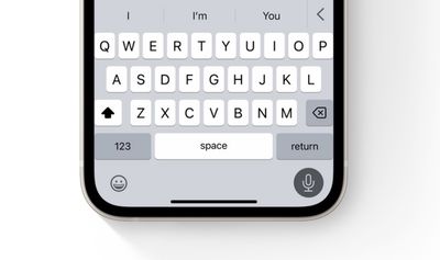 iOS 16-toetsenbord