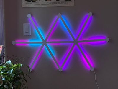 блюз линий nanoleaf