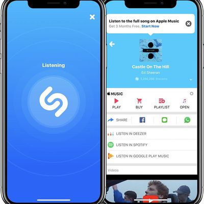 shazam iphone x