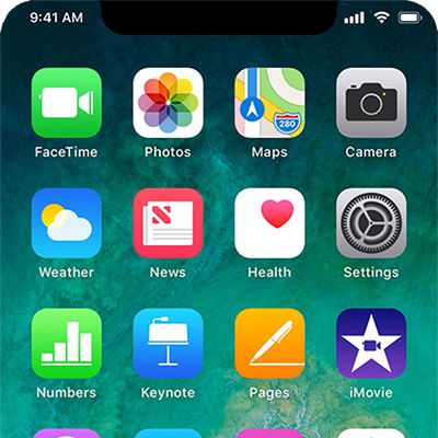 iphone 8 mockup with dock and gesture bar