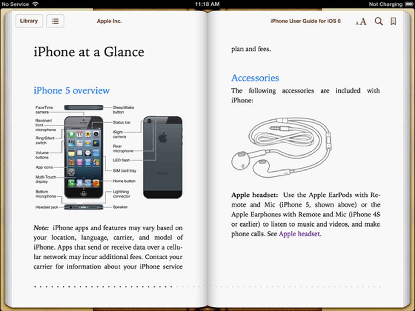 Apple Updates Iphone User Guide For Ios 6 And The Iphone 5 Macrumors