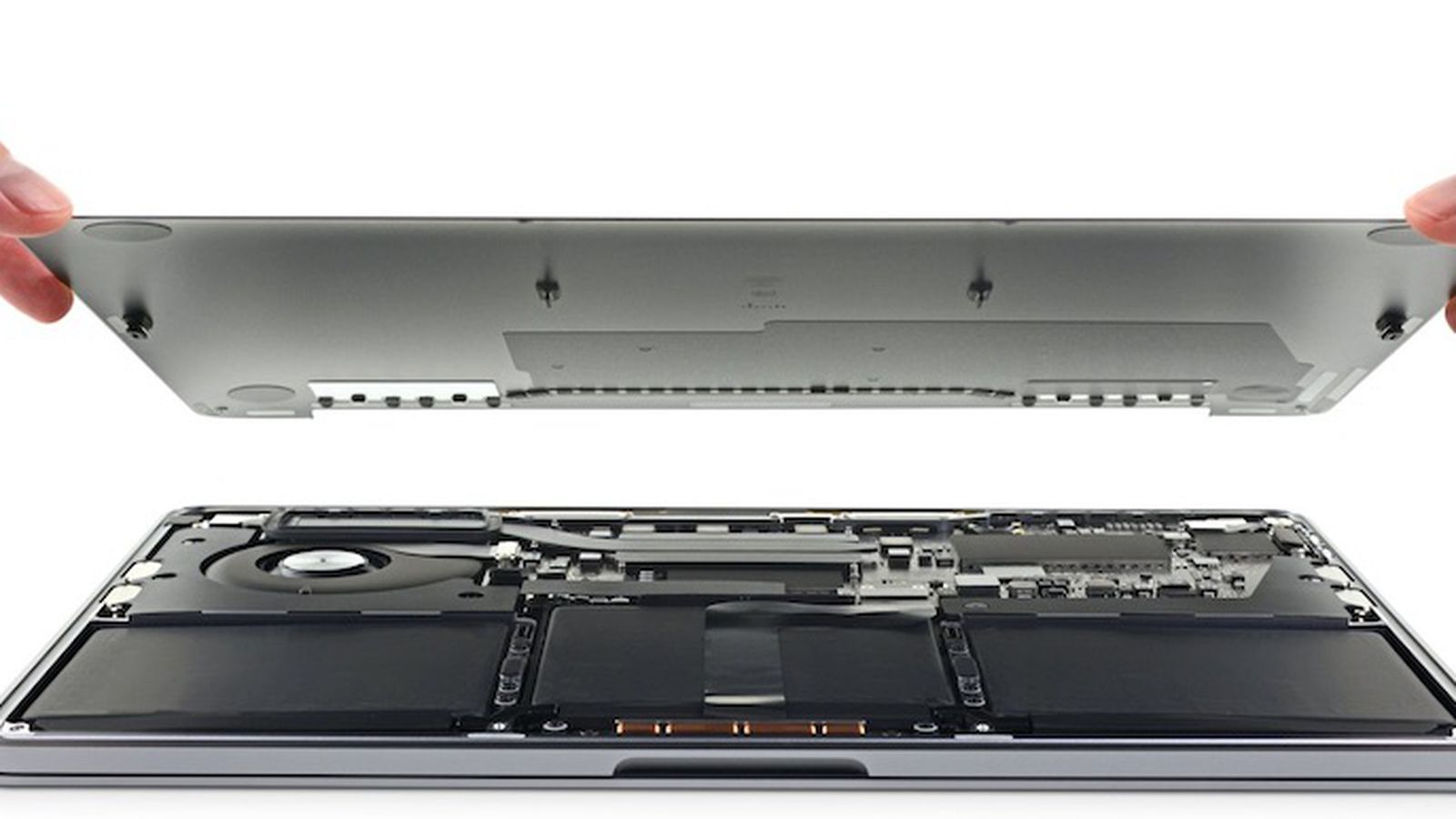 Base 19 13 Inch Macbook Pro Teardown Reveals Larger Battery Soldered Down Ssd And Updated Keyboard Material Macrumors