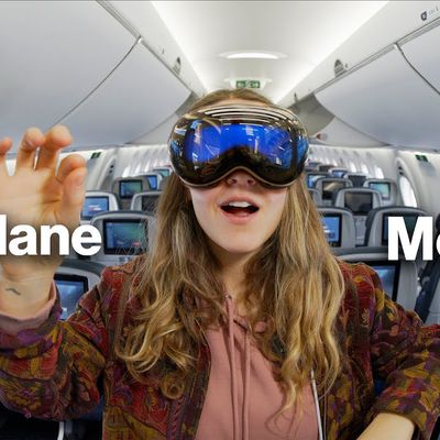 Vision Pro Airplane