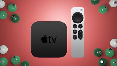 apple tv adornos navideños rojos