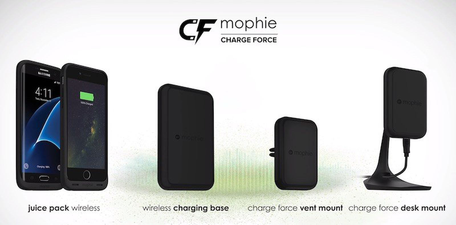 Mophie Launches Wireless 'Charge Force' Battery Cases and Charging Pads