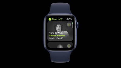 time to walk apple watch