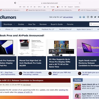macos monterey safari design reverted