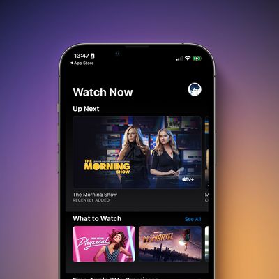 Apple TV App iPhone Purple