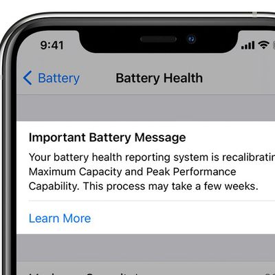 battery health recalibration