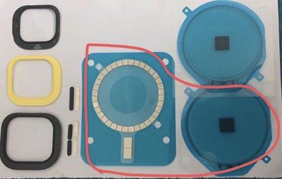 alleged iphone 12 chassis magnets