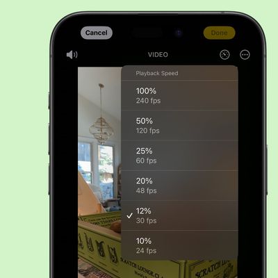 ios 18 video playback speed
