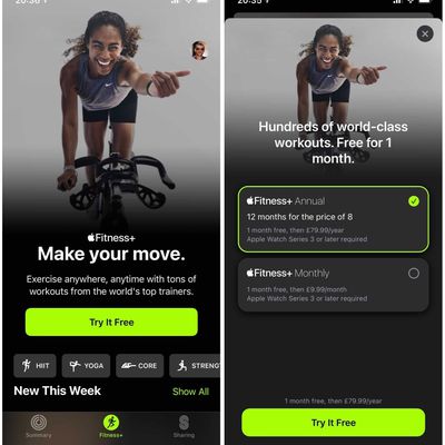 iphone fitness plus broken trial
