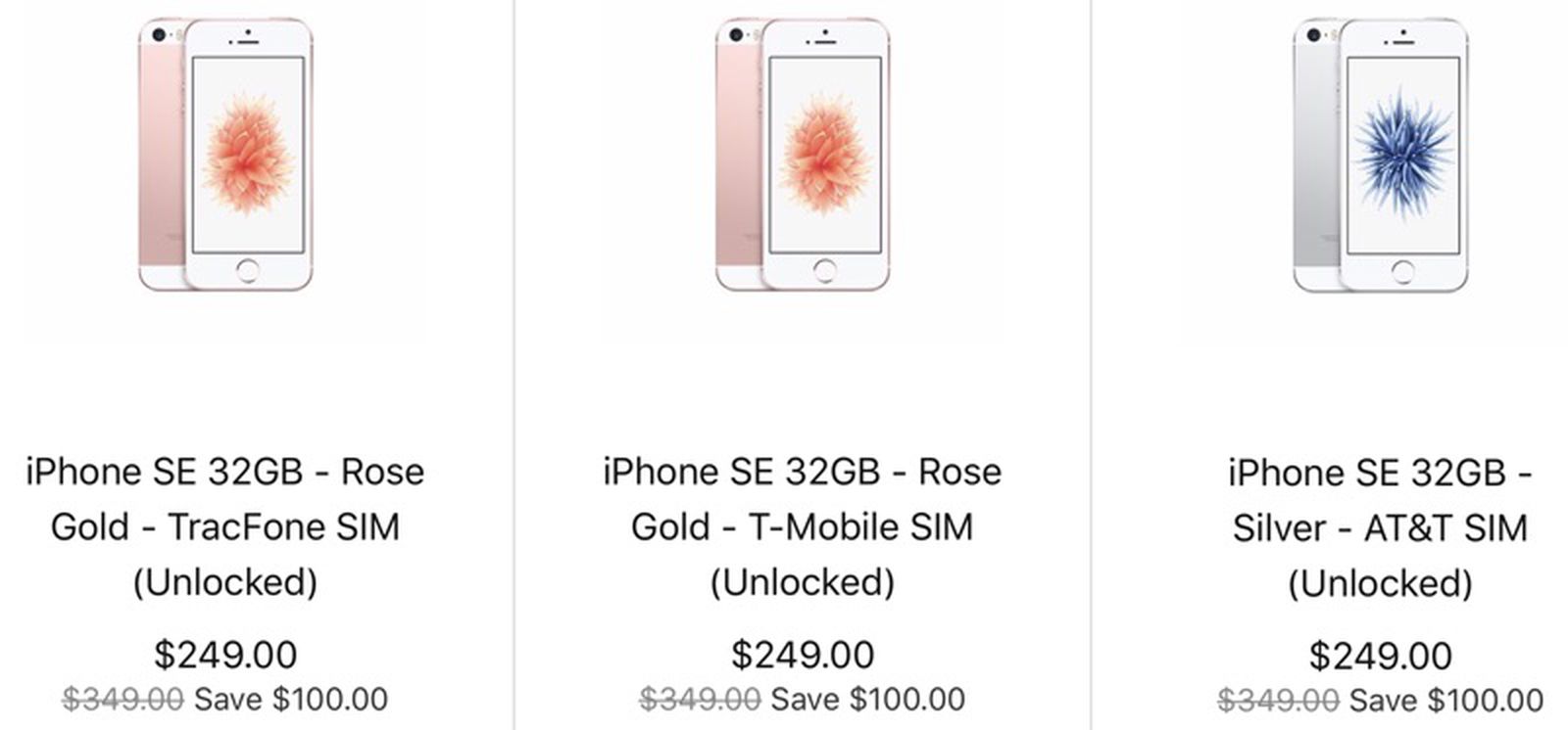 Discounted $249 iPhone SE Once Again Back in Stock on Apple's Clearance