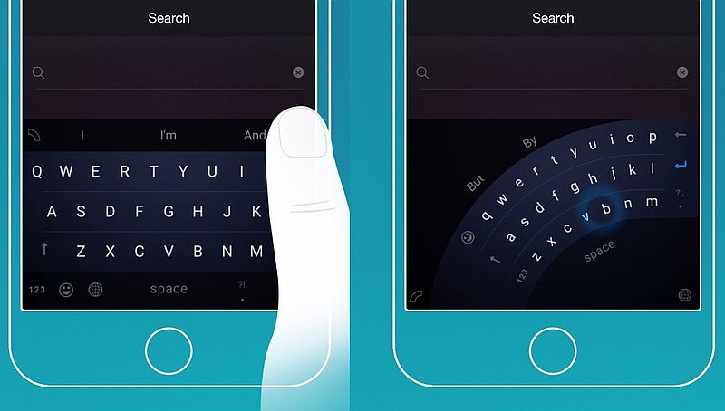 one handed keyboard ios 11 image