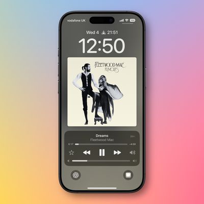 apple music lock screen