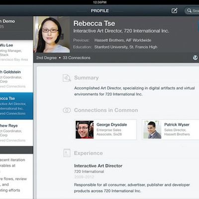 linkedin ipad
