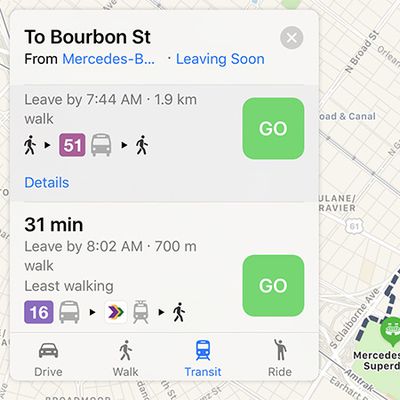 apple maps transit new orleans 2