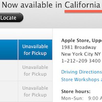 apple in store pickup ca nyc