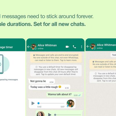 whatsapp disappearing messages default
