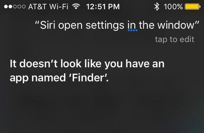 Siri Finder reference