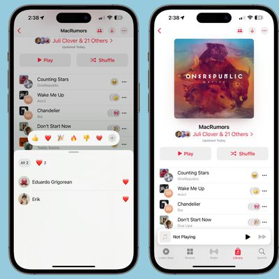 apple music collaborative playlist emoji