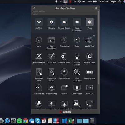 parallels toolbox mojave