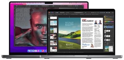 Affinity apps on M1 Max and M1 Pro devices