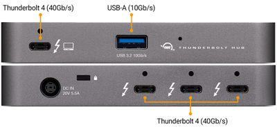 OWC Thunderbolt Hub review: Three Thunderbolt ports from one host connector