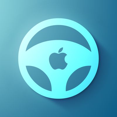 Apple car wheel icon feature blue
