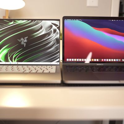 razer book macbook pro side by side