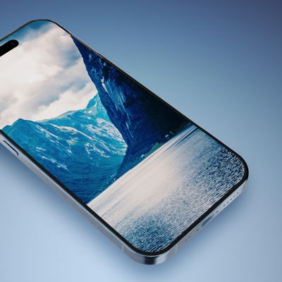 iPhone 15 Pro Blue Front Perspective Feature