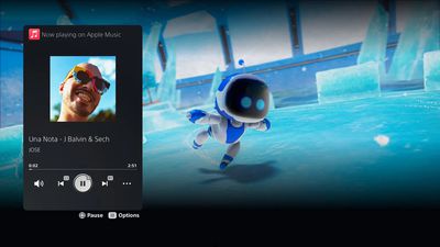 apple music ps5 menu