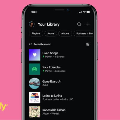 spotify your library