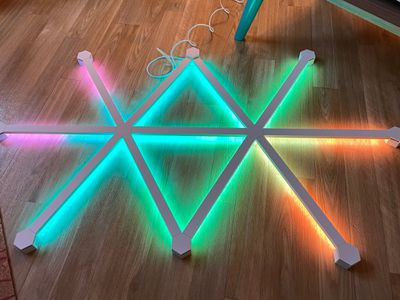 nanoleaf lines on floor