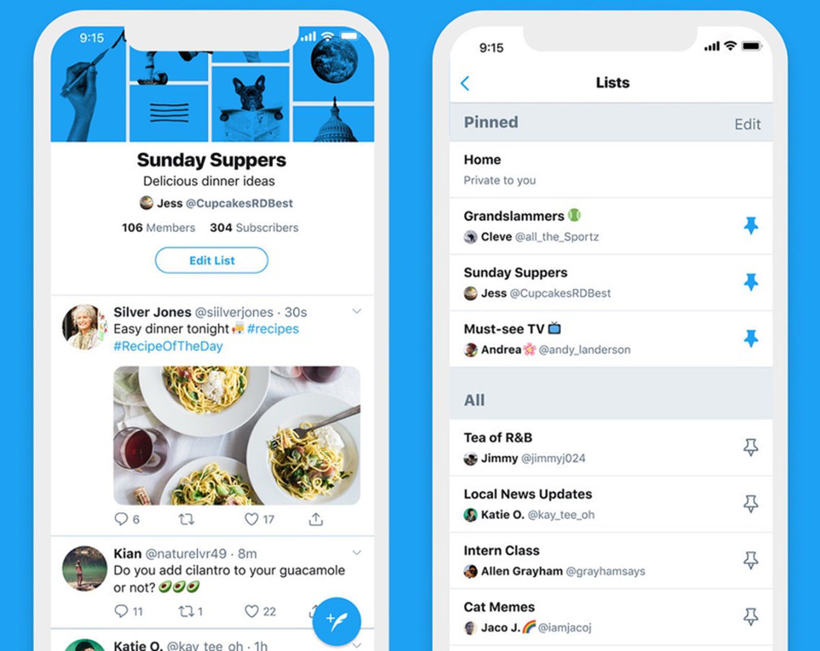 Materialisme breng de actie Bloeien Twitter Now Lets You Pin and Swipe Between Up to Five Lists - MacRumors