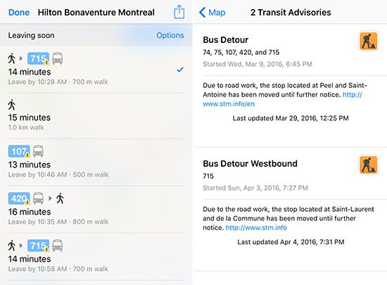 Apple Maps Expands Transit Data to Montreal - MacRumors